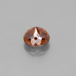 Esfalerita laranja natural 1,39ct, corte redondo, SI