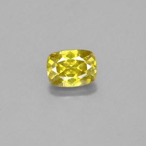 Esfalerita amarelo natural 1,01ct, almofada cortada, SI