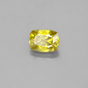 Esfalerita amarelo natural 1,01ct, almofada cortada, SI