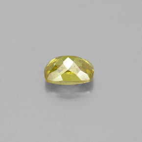 Esfalerita amarelo natural 1,01ct, almofada cortada, SI