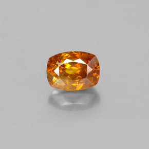Esfalerita laranja natural 1,09ct, almofada cortada, SI