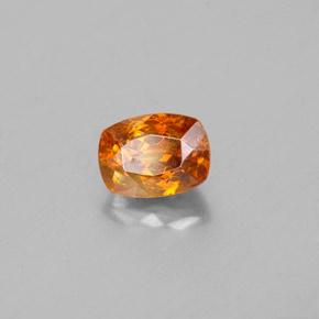 Esfalerita laranja natural 1,09ct, almofada cortada, SI
