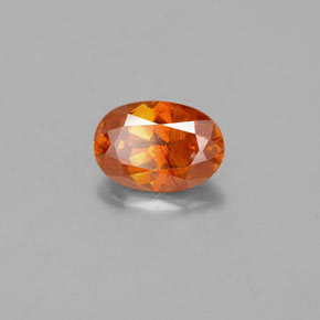 esfalerita laranja avermelhado Natural 1.19ct, Corte Oval, VS-SI