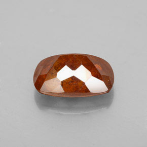 Esfalerita laranja natural 3,70ct, almofada cortada, SI