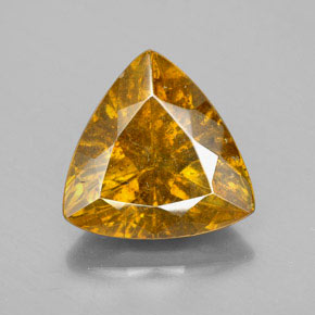 Esfalerita amarelo natural 5,62ct, trillion, SI