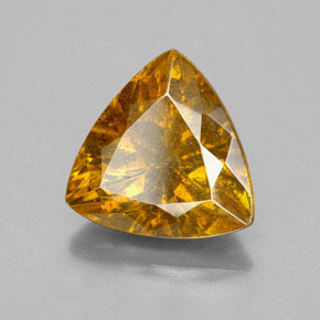 Esfalerita amarelo natural 5,62ct, trillion, SI