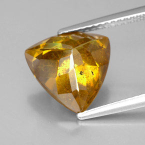 Esfalerita amarelo natural 5,62ct, trillion, SI