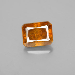 esfalerita Laranja Médio Natural 2.15ct, Corte Esmeralda, SI