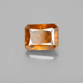 esfalerita Laranja Médio Natural 2.15ct, Corte Esmeralda, SI