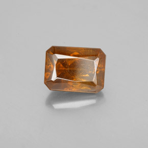 esfalerita Laranja Médio Natural 2.17ct, Corte Esmeralda, SI