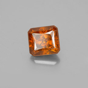 esfalerita laranja avermelhado Natural 1.96ct, Corte Esmeralda, SI