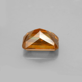 Esfalerita laranja natural 2,23ct, corte esmeralda, VS-SI