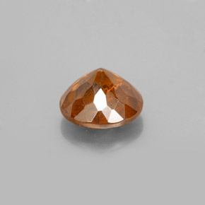 Esfalerita laranja natural 2,12ct, corte redondo, SI