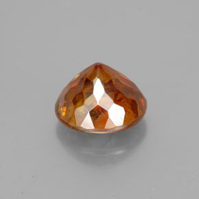 Esfalerita laranja natural 1,97ct, corte redondo, SI