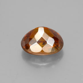Esfalerita laranja natural 2,12ct, corte oval, SI