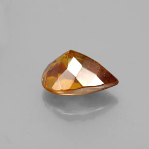 esfalerita laranja avermelhado Natural 2.05ct, Formato de pêra, VS