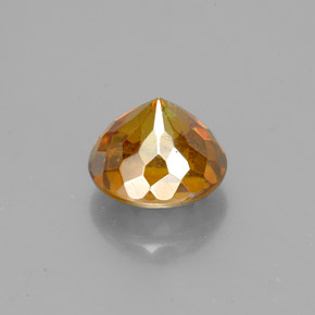 Esfalerita laranja natural 1,86ct, corte redondo, SI