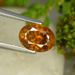 Esfalerita laranja natural 2,18ct, corte oval, SI
