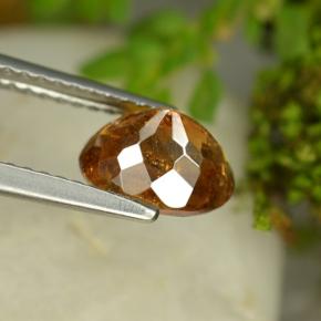 Esfalerita laranja natural 2,18ct, corte oval, SI