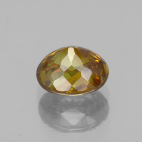 esfalerita laranja avermelhado Natural 1.70ct, Corte Oval, SI