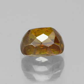 Esfalerita laranja natural 1,63ct, almofada cortada, SI