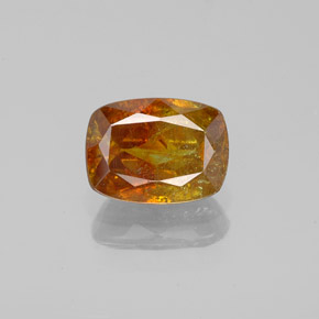Esfalerita laranja natural 1,88ct, almofada cortada, SI-I1