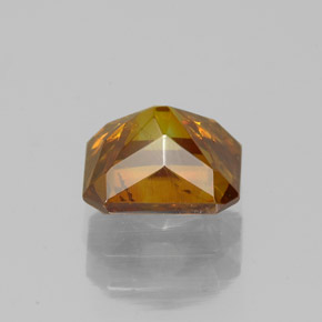 Esfalerita laranja natural 1,60ct, corte esmeralda, SI