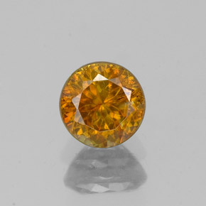 esfalerita Amarelo Dourado Natural 0.71ct, Corte Redondo, VS-SI