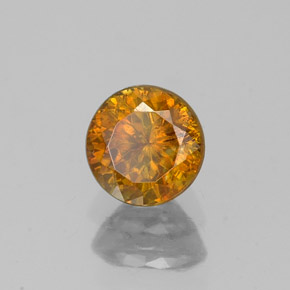 esfalerita Amarelo Dourado Natural 0.71ct, Corte Redondo, VS-SI