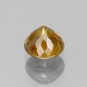 Esfalerita ouro natural 0,95ct, corte redondo, SI