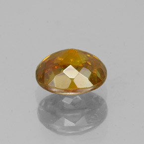 Esfalerita laranja natural 0,81ct, corte oval, VS-SI
