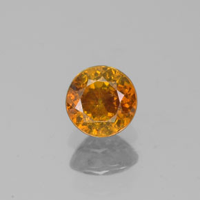 Esfalerita ouro natural 0,44ct, corte redondo, SI