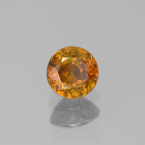 Esfalerita ouro natural 0,44ct, corte redondo, SI