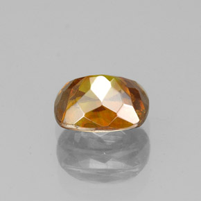 Esfalerita laranja natural 1,25ct, almofada cortada, VS-SI