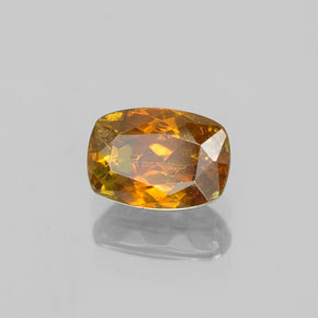 Esfalerita laranja natural 0,88ct, almofada cortada, SI