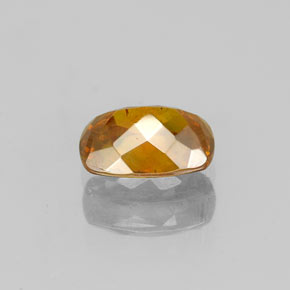 Esfalerita laranja natural 0,88ct, almofada cortada, SI