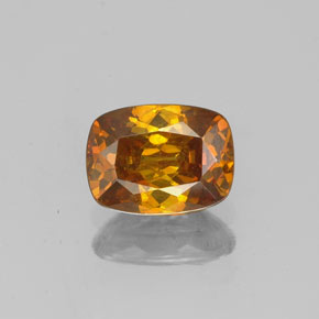 Esfalerita laranja natural 0,98ct, almofada cortada, VS-SI