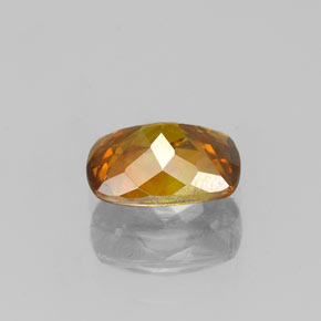 Esfalerita laranja natural 0,98ct, almofada cortada, VS-SI