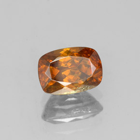 Esfalerita laranja natural 1,07ct, almofada cortada, SI