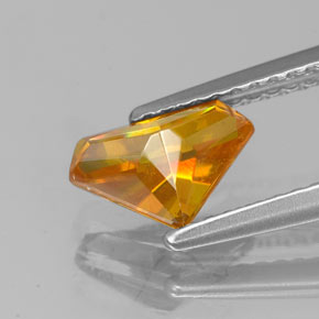Esfalerita laranja natural 1,20ct, forma extravagante, VS-SI