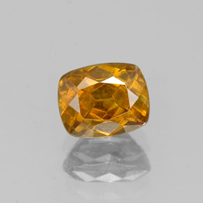 esfalerita laranja avermelhado Natural 1.33ct, Almofada cortada, SI