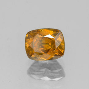 esfalerita laranja avermelhado Natural 1.33ct, Almofada cortada, SI