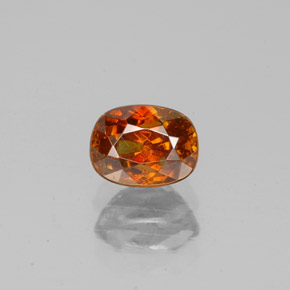 Esfalerita laranja natural 1,01ct, almofada cortada, SI
