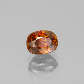 Esfalerita laranja natural 1,01ct, almofada cortada, SI