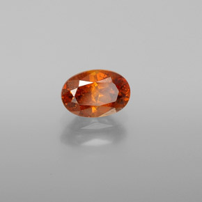 Esfalerita laranja natural 0,93ct, corte oval, VS-SI