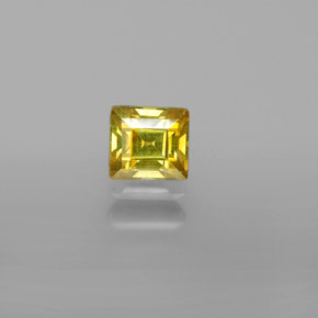 Esfalerita ouro natural 0,66ct, quadrado, VVS-VS