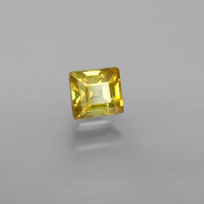 Esfalerita ouro natural 0,66ct, quadrado, VVS-VS