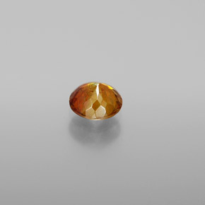 Esfalerita amarelo natural 0,80ct, corte redondo, VS-SI