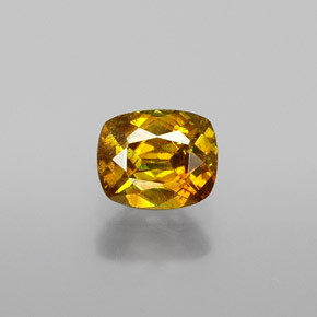 Esfalerita amarelo natural 0,76ct, almofada cortada, VS-SI