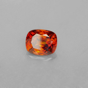 Esfalerita laranja natural 1,97ct, almofada cortada, VS